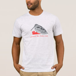 Camiseta Passe a cidade de vermelho.