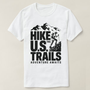 Camiseta Passe o gráfico da aventura de montanha dos EUA