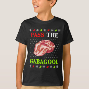 Camiseta Passe o Natal Feliz de Gabagool para os Homens