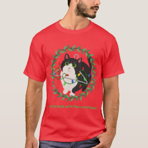 Camiseta Passe os corredores com rãs e patas