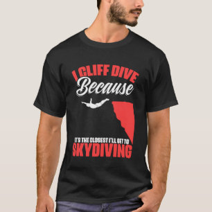 Camiseta Passe Para O Cliff De Mergulho Extreme