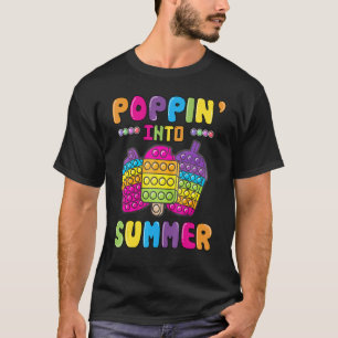 Camiseta Passe Para O Pop De Verão No Dia Passado Da Escola