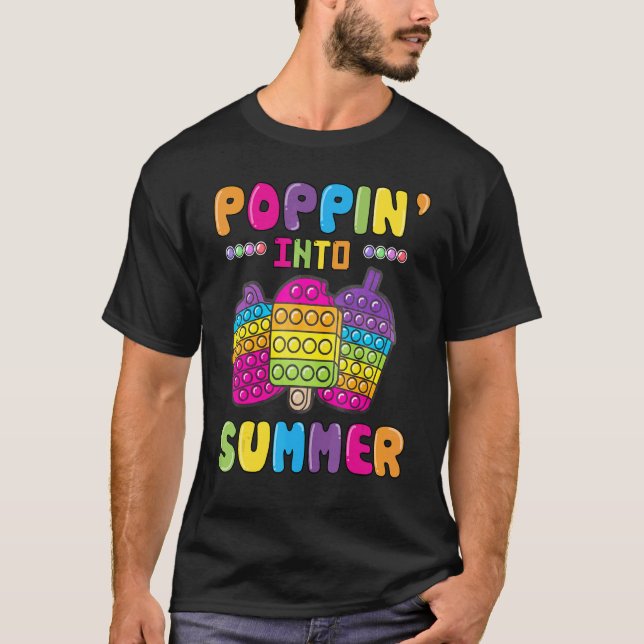 Camiseta Passe Para O Pop De Verão No Dia Passado Da Escola (Frente)