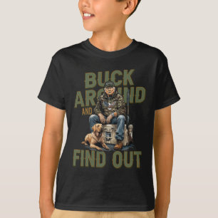 Camiseta Passe Por Aí E Descubra A Engraçada Caça De Trump.