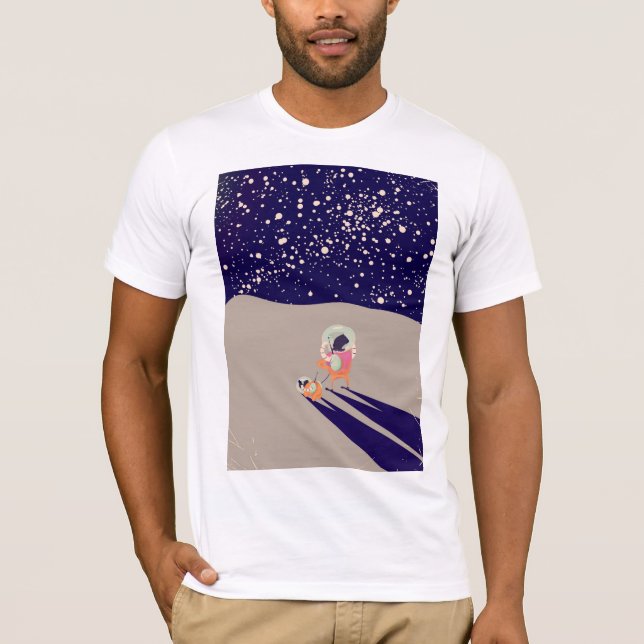 Camiseta Passeador de Cachorro na Lua (Frente)