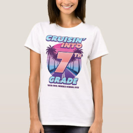 Camiseta Passeando de Volta à Escola 7ª Série Meninas (Tama
