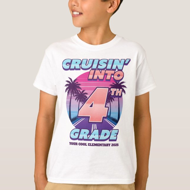Camiseta Passeando de Volta para a Escola 4º Ano (Frente)