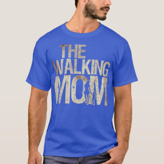 Camiseta Passeando Mãe Zombie Mulher E Dia de as mães