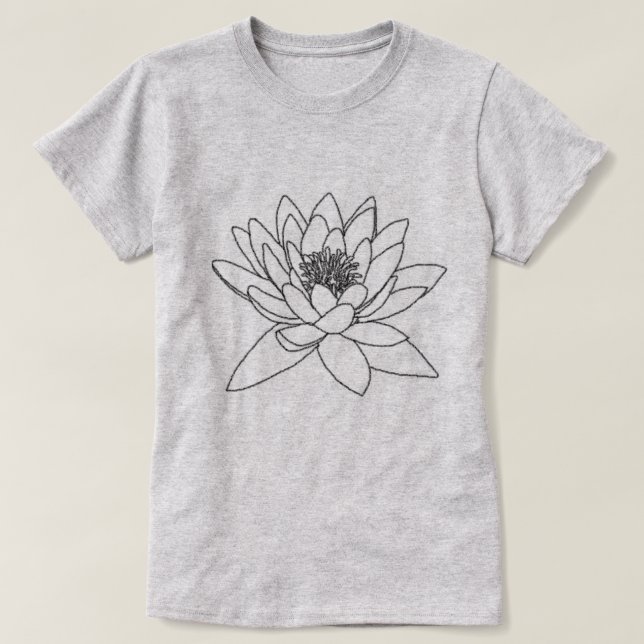 Camiseta Passeando Um Ao Outro, Ram Dass Waterlily T-Shirt (Frente do Design)