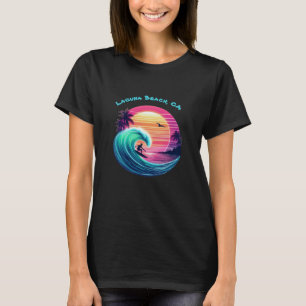 Camiseta Passear a onda ao pôr do sol