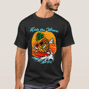 Camiseta Passear A Pia Do Surfista Profissional De Abacaxi
