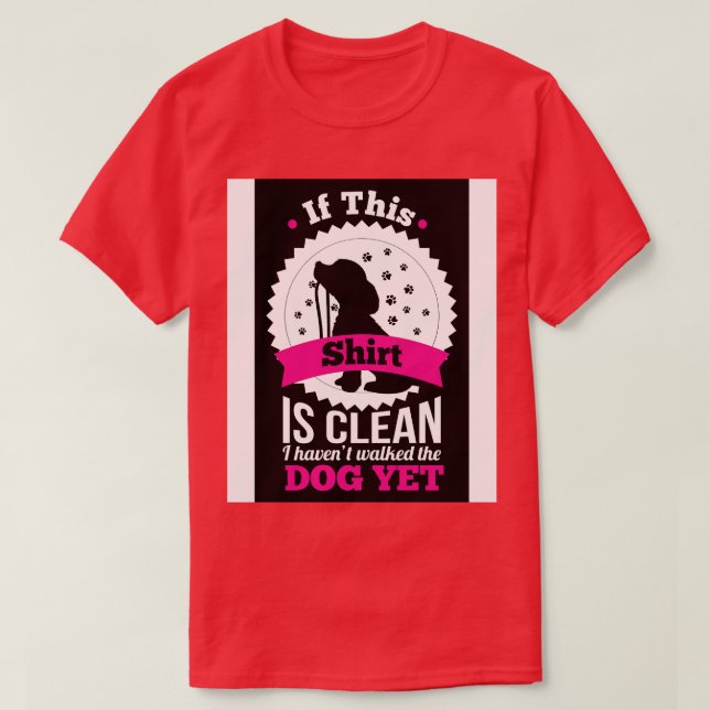 Camiseta Passear com o cachorro (Frente do Design)