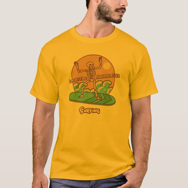 Camiseta Passear pela onda - Tee de vida do Surf (Frente)