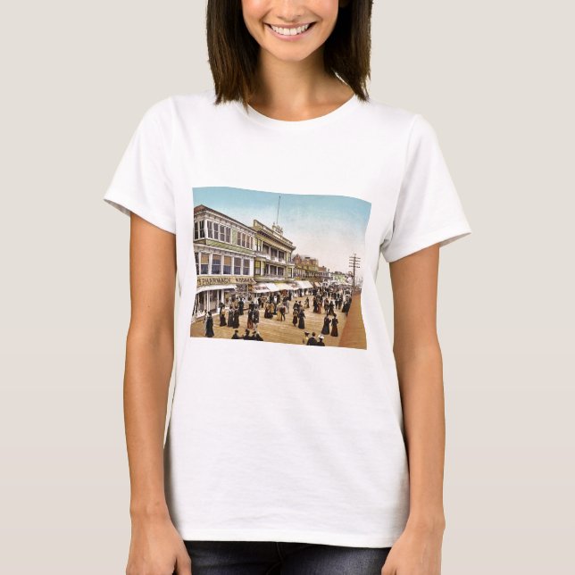 Camiseta Passeio à beira mar em Atlantic City 1900 (Frente)