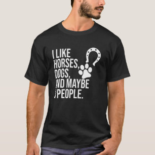 Camiseta Passeio a Cavalo Como Cavalos E Cavaleiros De Cães