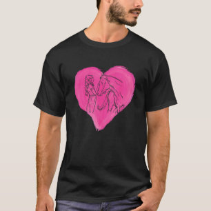 Camiseta Passeio a Cavalo Coração Amor Cavaleiro Montado a