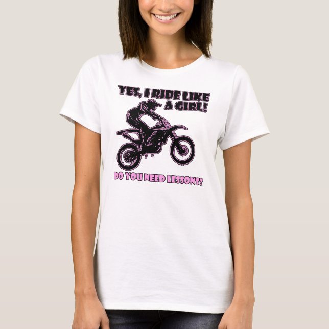 Camiseta Passeio como um t-shirt do motocross da bicicleta (Frente)