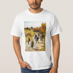 Camiseta Passeio da bicicleta do vintage no país
