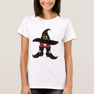 Camiseta Passeio das Bruxas: Gráfico de Halloween com Chapé