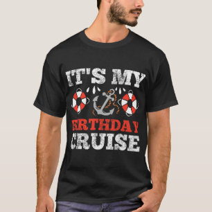 Camiseta Passeio de aniversário Cruzeiro de barco Festa