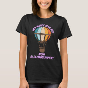 Camiseta Passeio de Balão Dirigível Passeio de Balão de Ar 