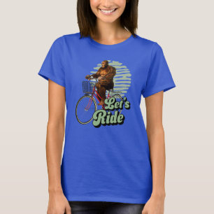 Camiseta Passeio de Bicicleta Aventura na Floresta Sasquatc