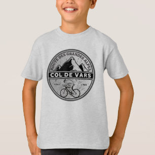 Camiseta Passeio de bicicleta Col de Vars francês Alpes