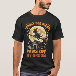 Camiseta Passeio de Cão de Bruxas de Halloween