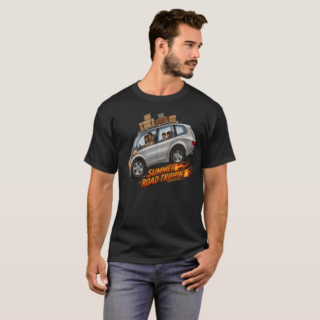 Camiseta Passeio de Carro no Verão (Frente Completa)