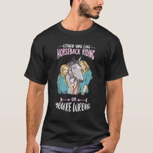 Camiseta Passeio de Cavalo Ou Você Gosta Cavaleiro Cavalo