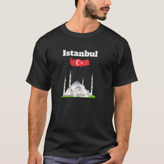 Camiseta Passeio de Istambul Foto da Mesquita Azul Souvenir