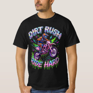 Camiseta Passeio de Lama Rush Ride Hard Acid Drip