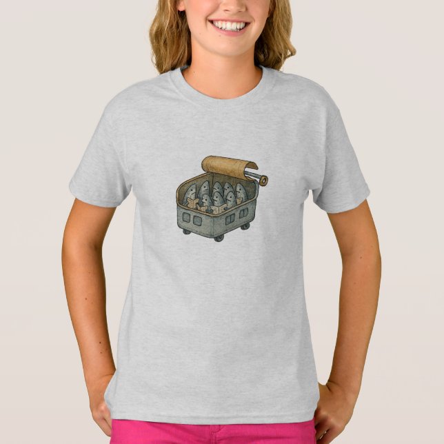 Camiseta Passeio de Metrô de Sardinha (Frente)