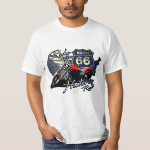 Camiseta Passeio de Motocicleta pela Histórica Rota 66 Cami