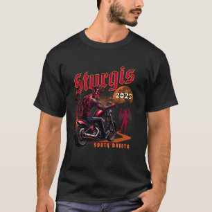 Camiseta Passeio de Motoqueiro do Diabo Dakota do Sul Reuni