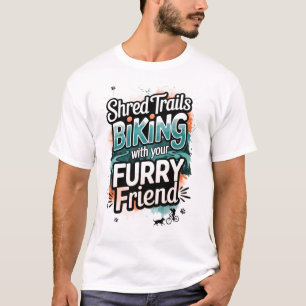 Camiseta Passeio de Mountain Bike com Amigo Peludo
