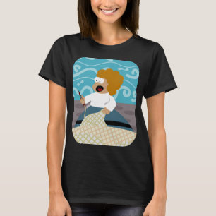 Camiseta Passeio de Pesca de Reparo de Barco Vintage Andy e
