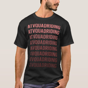 Camiseta Passeio de Quadriciclo ATV Texto Vermelho