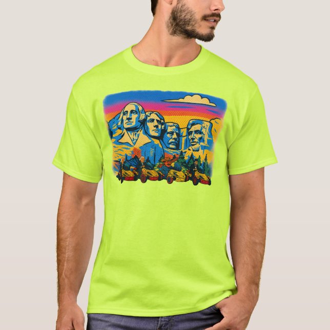 Camiseta Passeio de Spyder nos EUA - Mt. Rushmore (Frente)