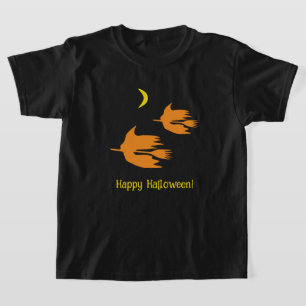 Camiseta Passeio de vassoura à noite - Feliz Dia das Bruxas