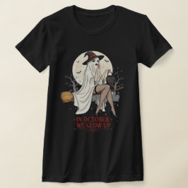 Camiseta Passeio de Vassoura de Bruxa Fantasma – Halloween