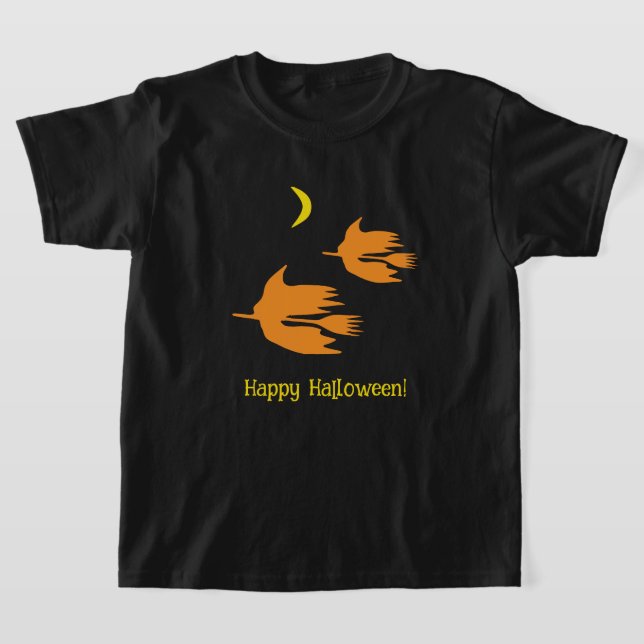 Camiseta Passeio de Vassoura Noturno - Feliz Halloween! (Postura )