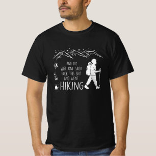 Camiseta passeio engraçado, caminhada, acampamento, naturez