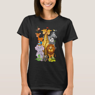 Camiseta Passeio no Zoológico Animais de Zoológico Lindos