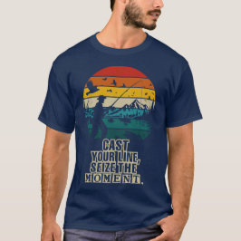 Camiseta Passem a linha, rola nos momentos - pescando