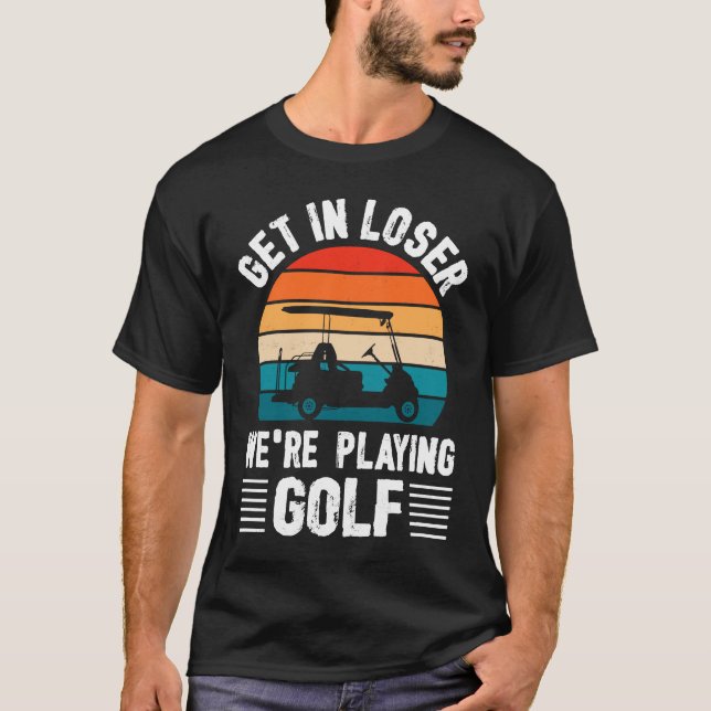 Camiseta Passionate Golf Cart Driver Golfer Golf Player  Go (Frente)