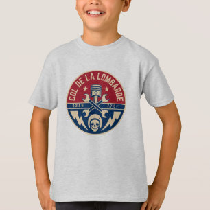 Camiseta Passo comum de la Lombarde francês Alpes motobike