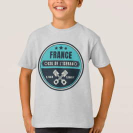 Camiseta Passo comum francês Col de l’Iseran Alpes motobike