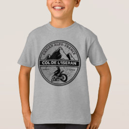 Camiseta Passo comum francês Col de l’Iseran Alpes motobike