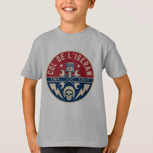 Camiseta Passo comum francês Col de l’Iseran Alpes motobike